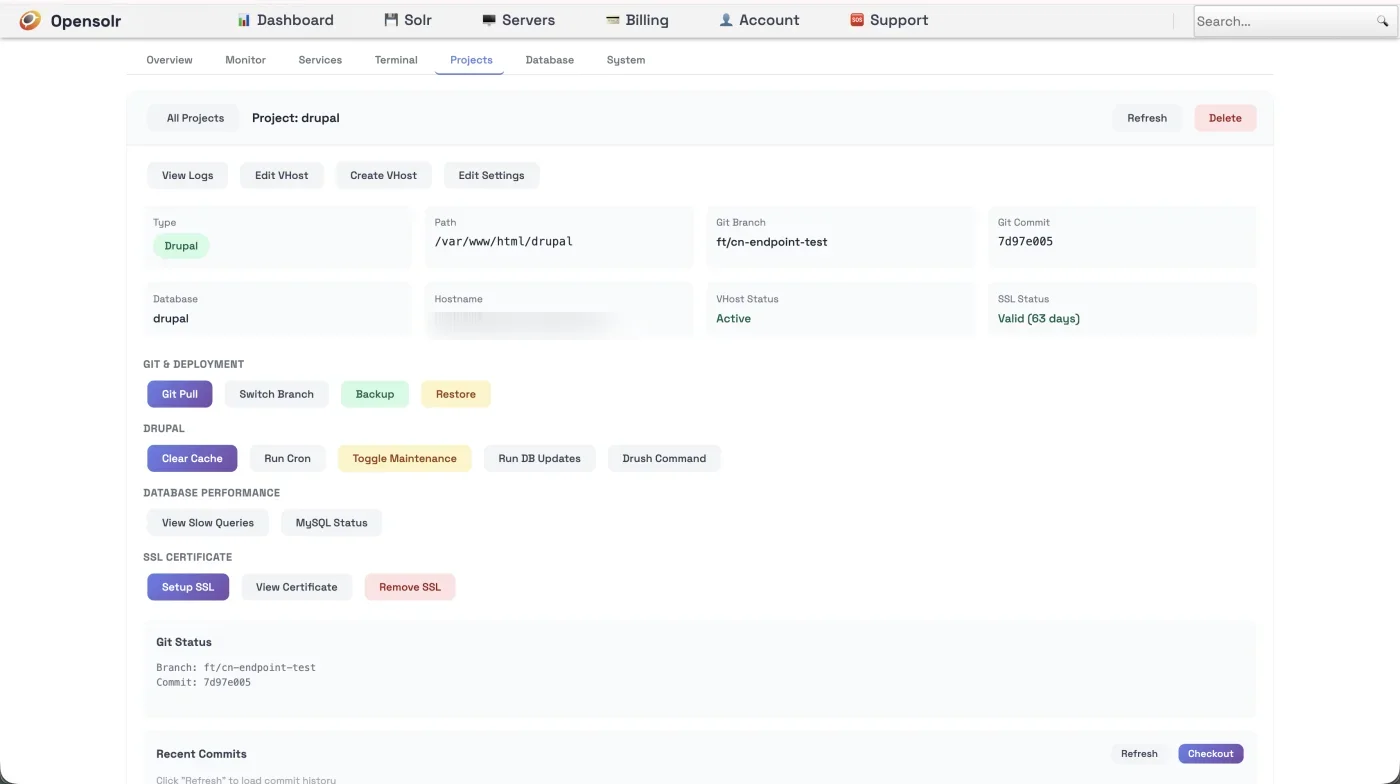 Enterprise App Hosting - Project Management Dashboard