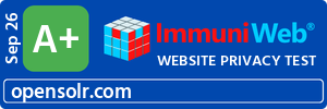 ImmuniWeb Website Privacy Test: opensolr.com rated A+