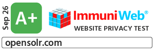 ImmuniWeb Website Privacy Test: opensolr.com rated A+