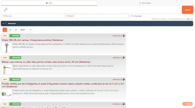 OpenSolr Emoji Semantic Search - Search with emojis like key symbol