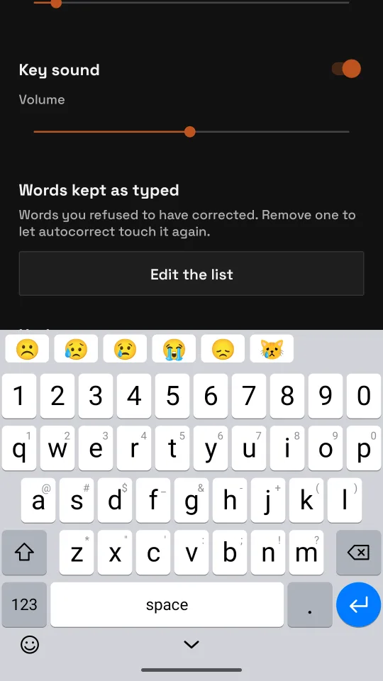 Emoji while you type