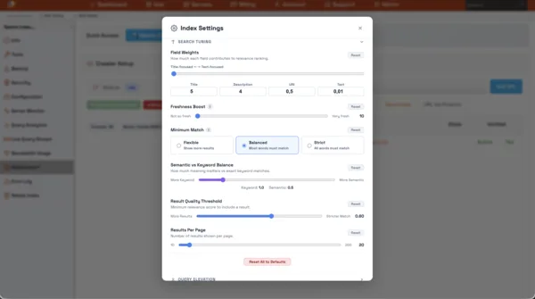 Opensolr Web Crawler Search Tuning