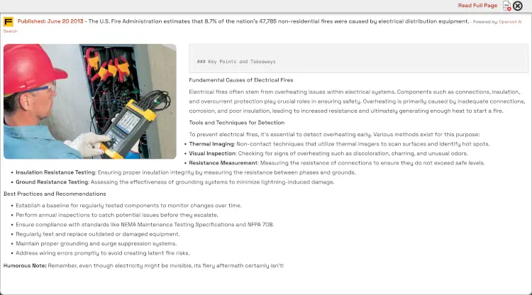 OpenSolr AI Document Reader - Automatic PDF summarization and key feature extraction